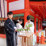 春日大社,結婚式,挙式,渡辺写真館,奈良県,奈良市,新郎新婦,玉串奉納